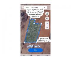 أرض زراعية طريق القصير قرية الحمرا